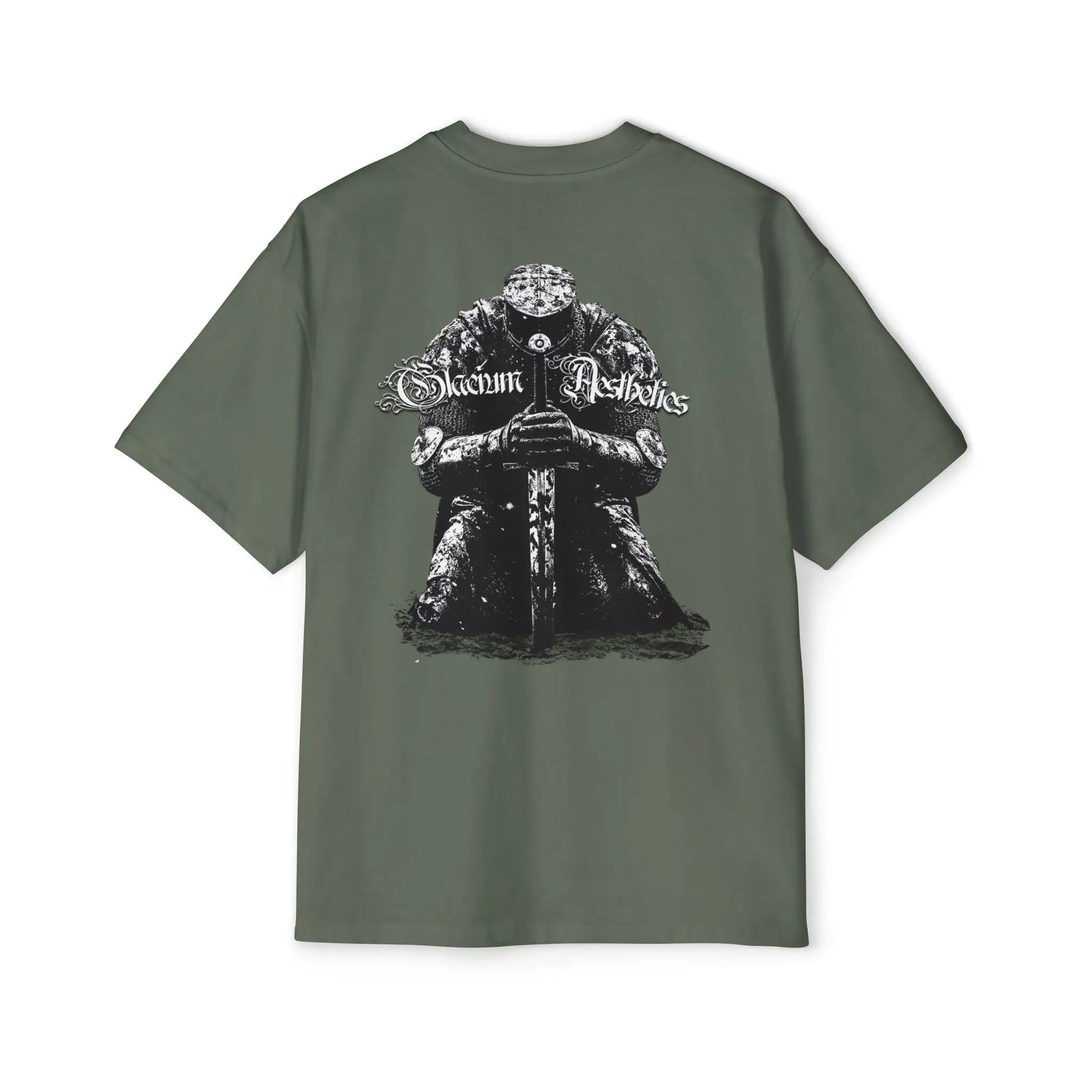 Green heavy oversized pump cover for the gym from the Crusader Series collection, featuring a heavy blend fabric and 'From The Ashes' design