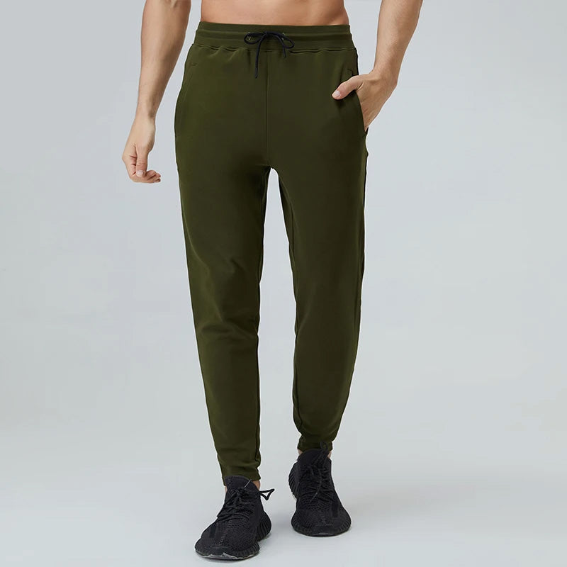 Men's green gym joggers designed for comfort and performance during workouts