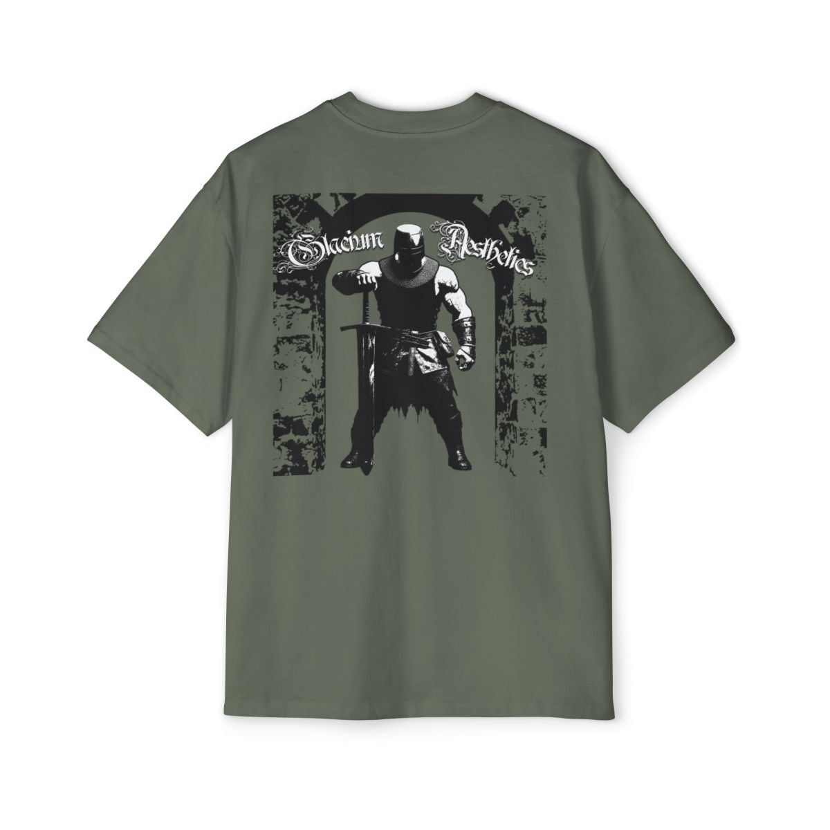 Green heavy oversized pump cover from the Crusader Series collection, featuring a heavy blend fabric and 'In The Way' design