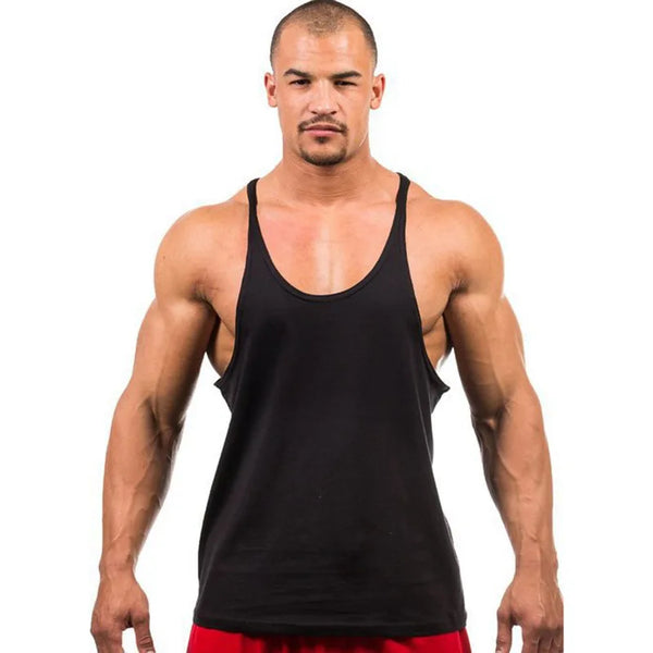 Glacium Aesthetics black drop arm stringer designed to show the pump in full effect during workouts and training sessions