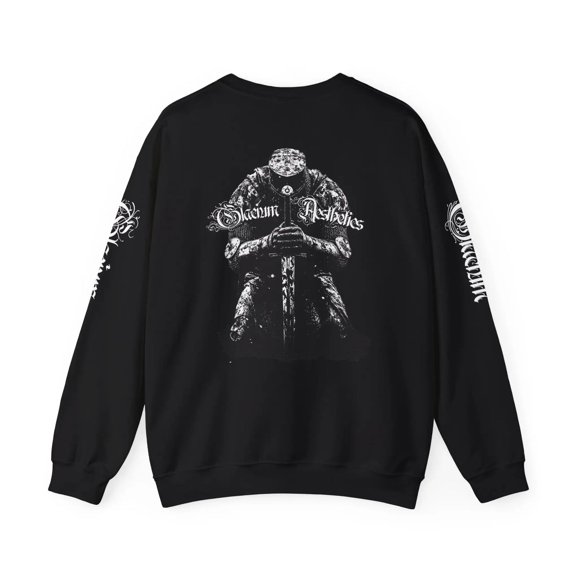 Black sweatshirt pump cover for the gym from the Crusader Series collection, featuring a heavy blend fabric and 'From The Ashes' design