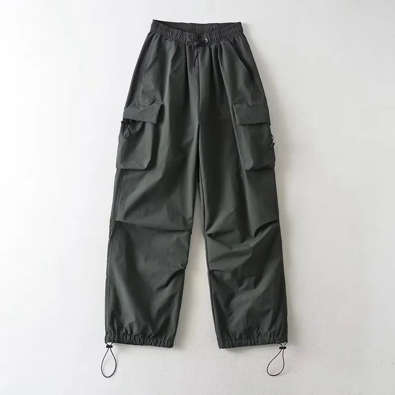 women's army green gym cargo joggers designed for style and performance during workouts 