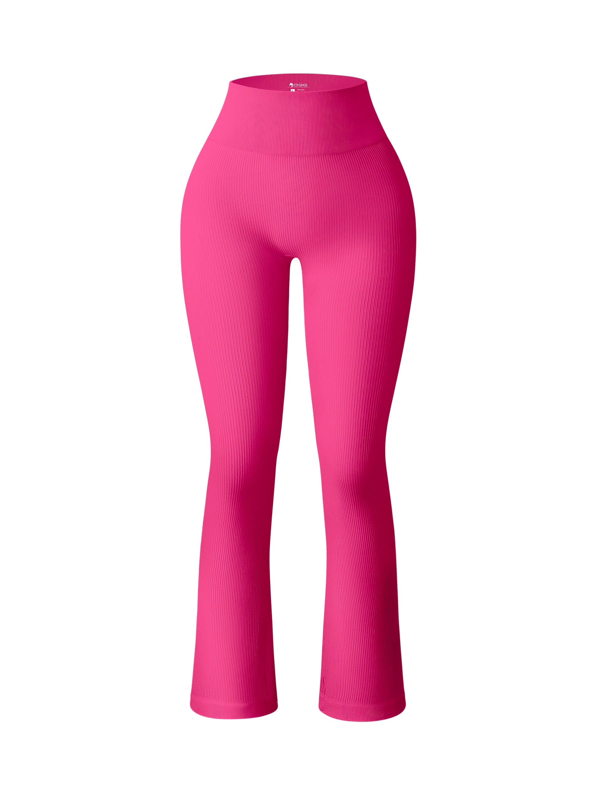 Rose high waist ribbed flared leggings to perfectly shape and sculpt the legs during intense leg days in the gym or general training sessions