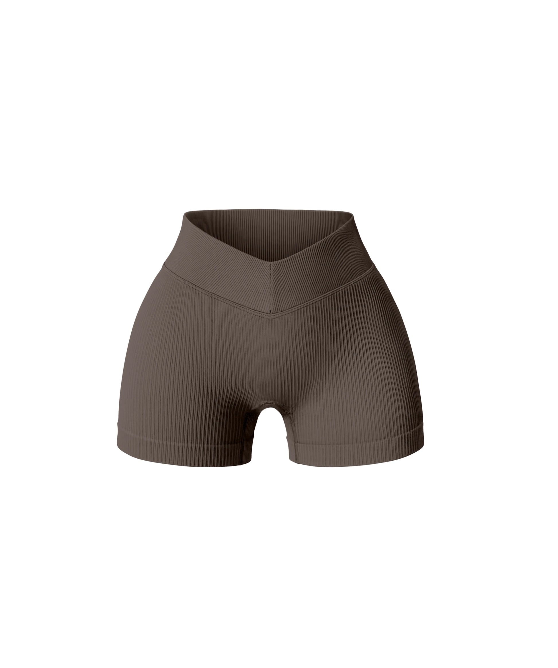 tealeaf v waist ribbed gym shorts to perfectly shape and sculpt the waist and booty during intense leg or core days in the gym
